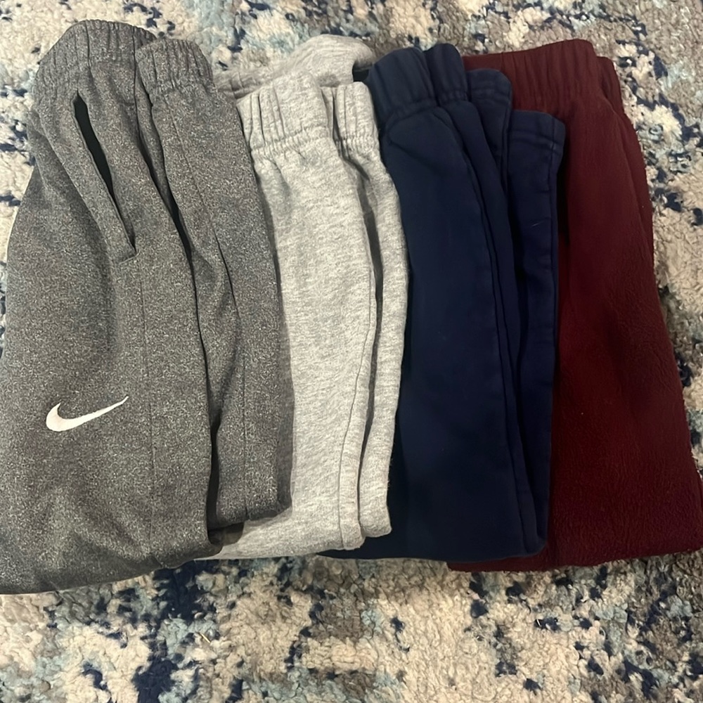 4 pair of boys sweatpants
